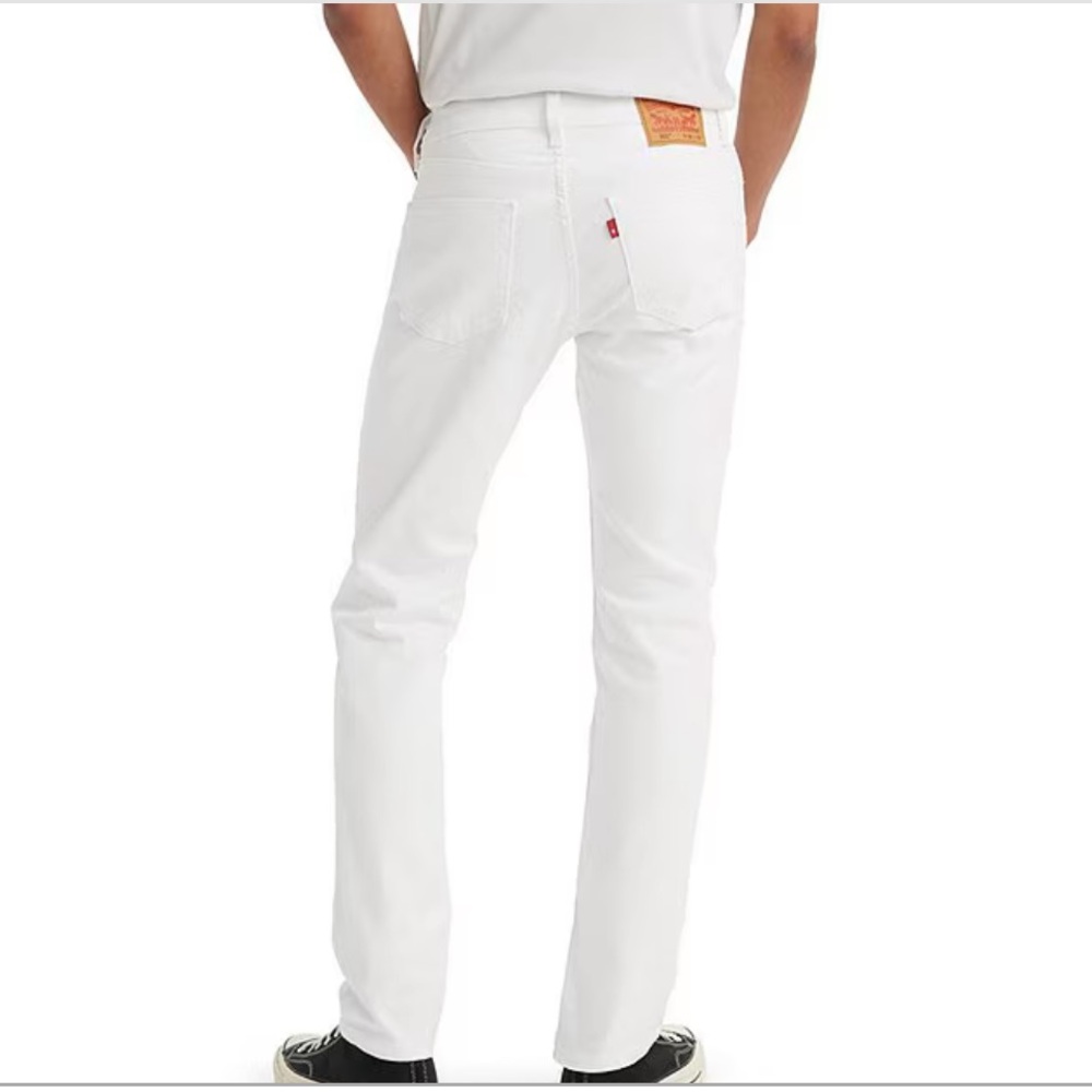Levi's 511 Men's 34 Waist Slim White Jeans - Picture 5 of 15